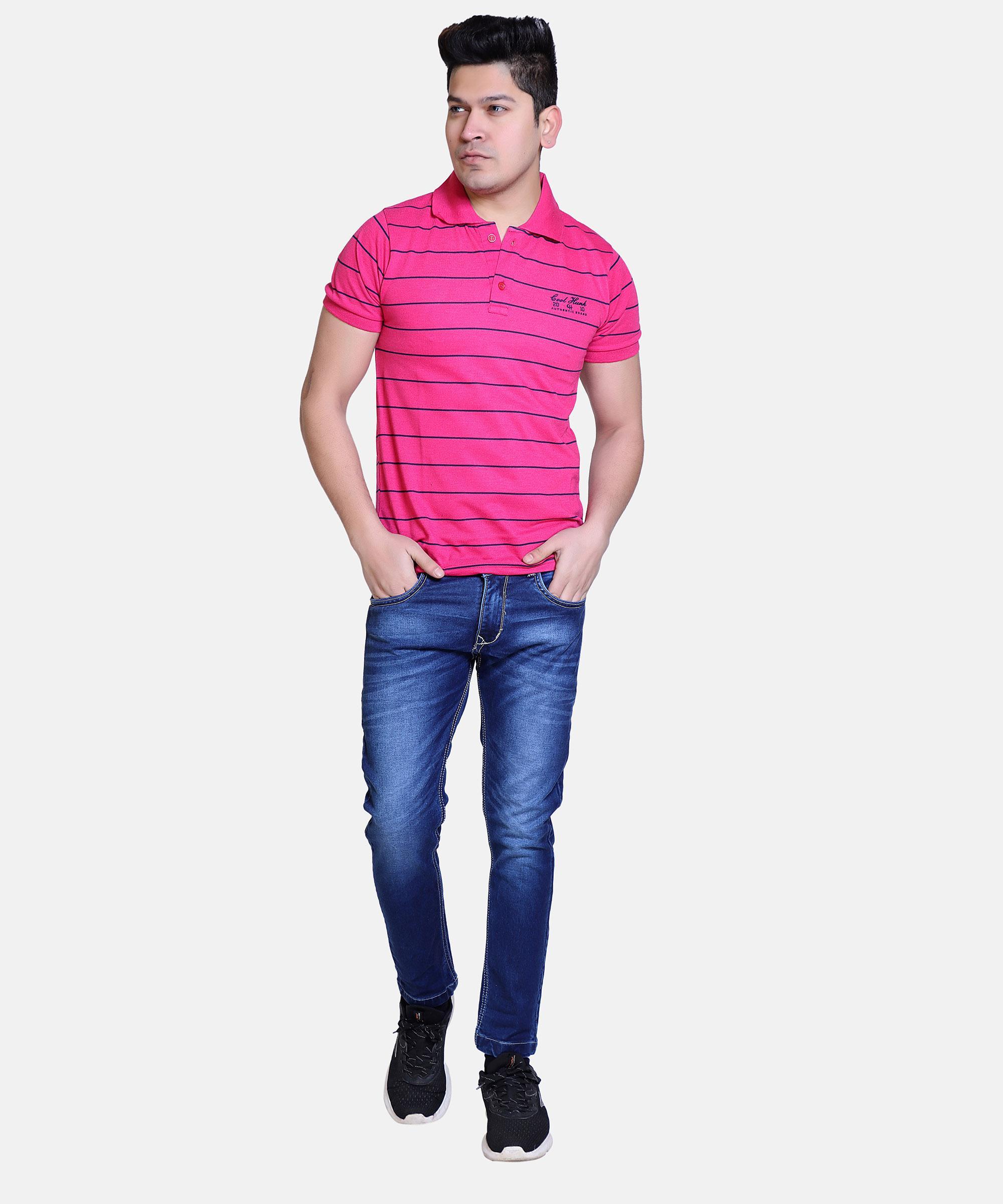 Men Regular Simple Jeans Hard Wash