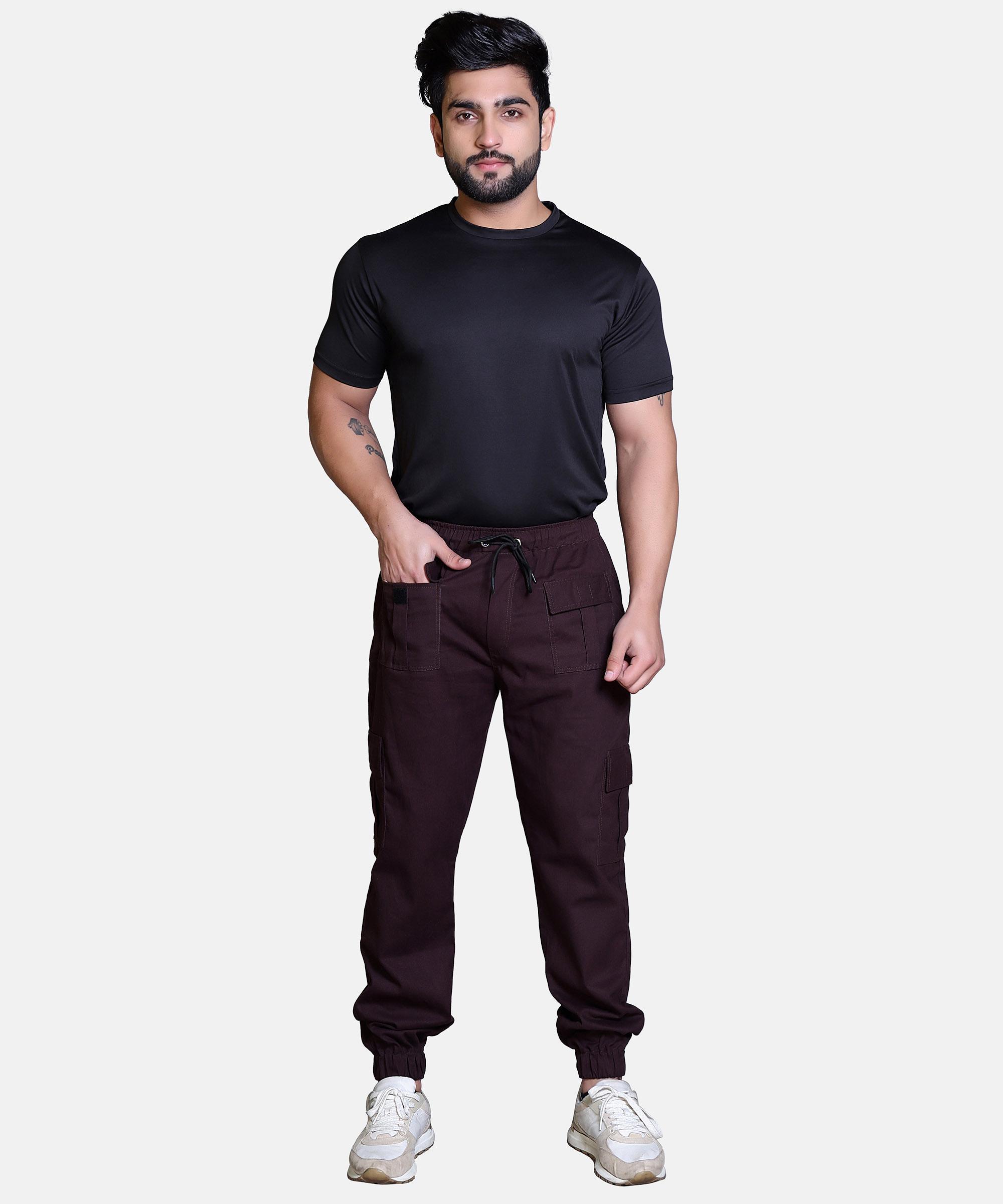 Men’s Regular Fit Joggers-MAROON