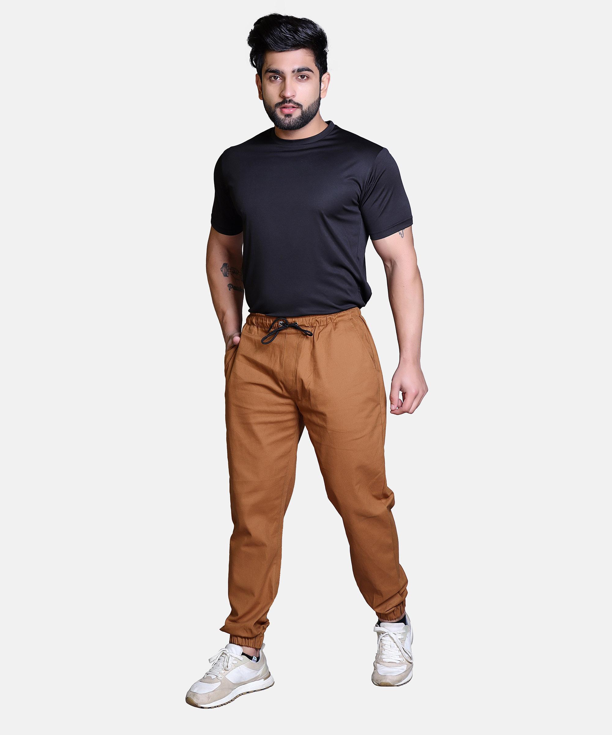 Men’s Regular Fit Joggers-BRONZE