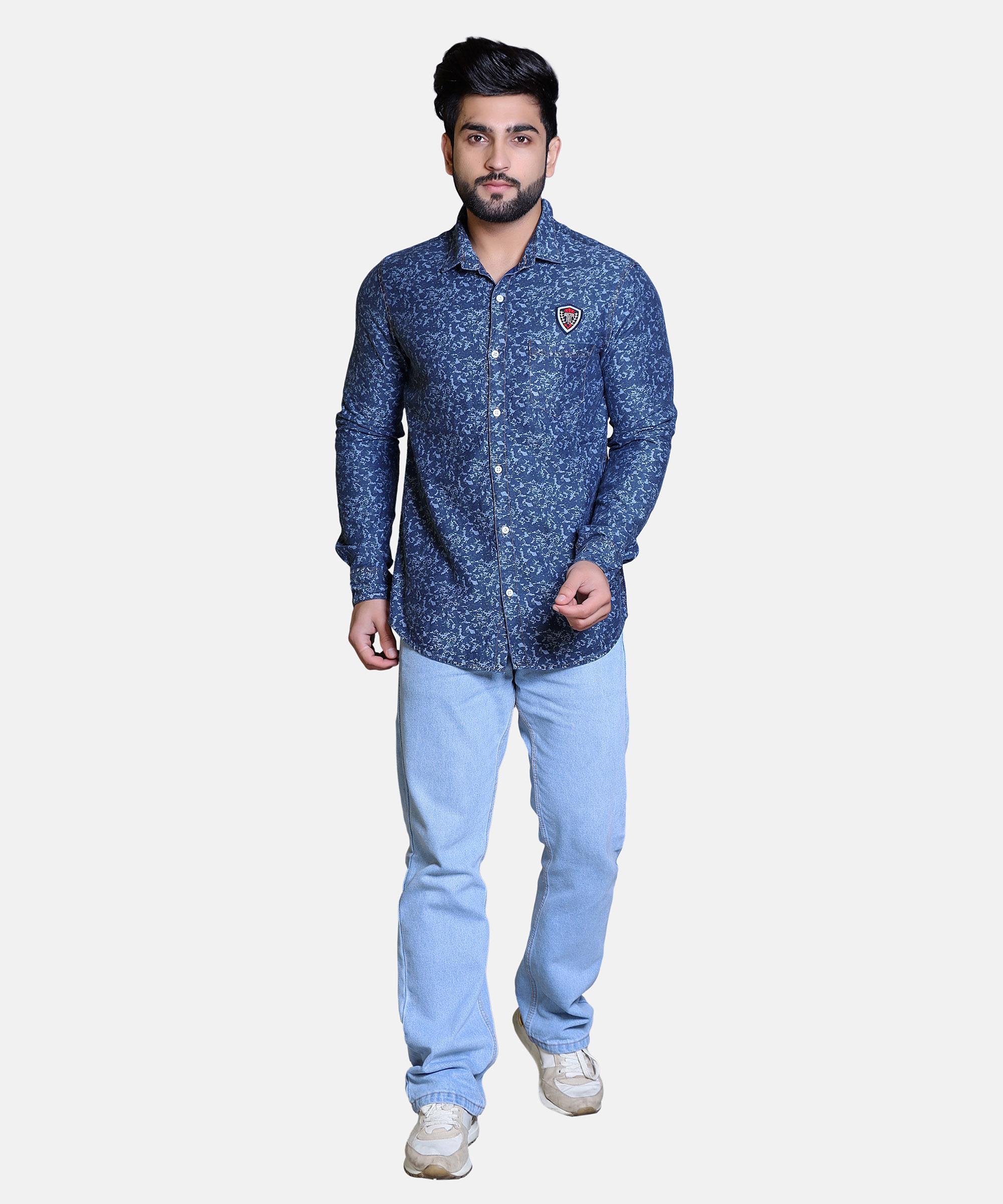 Men Shirt Full Sleeve – BLUE