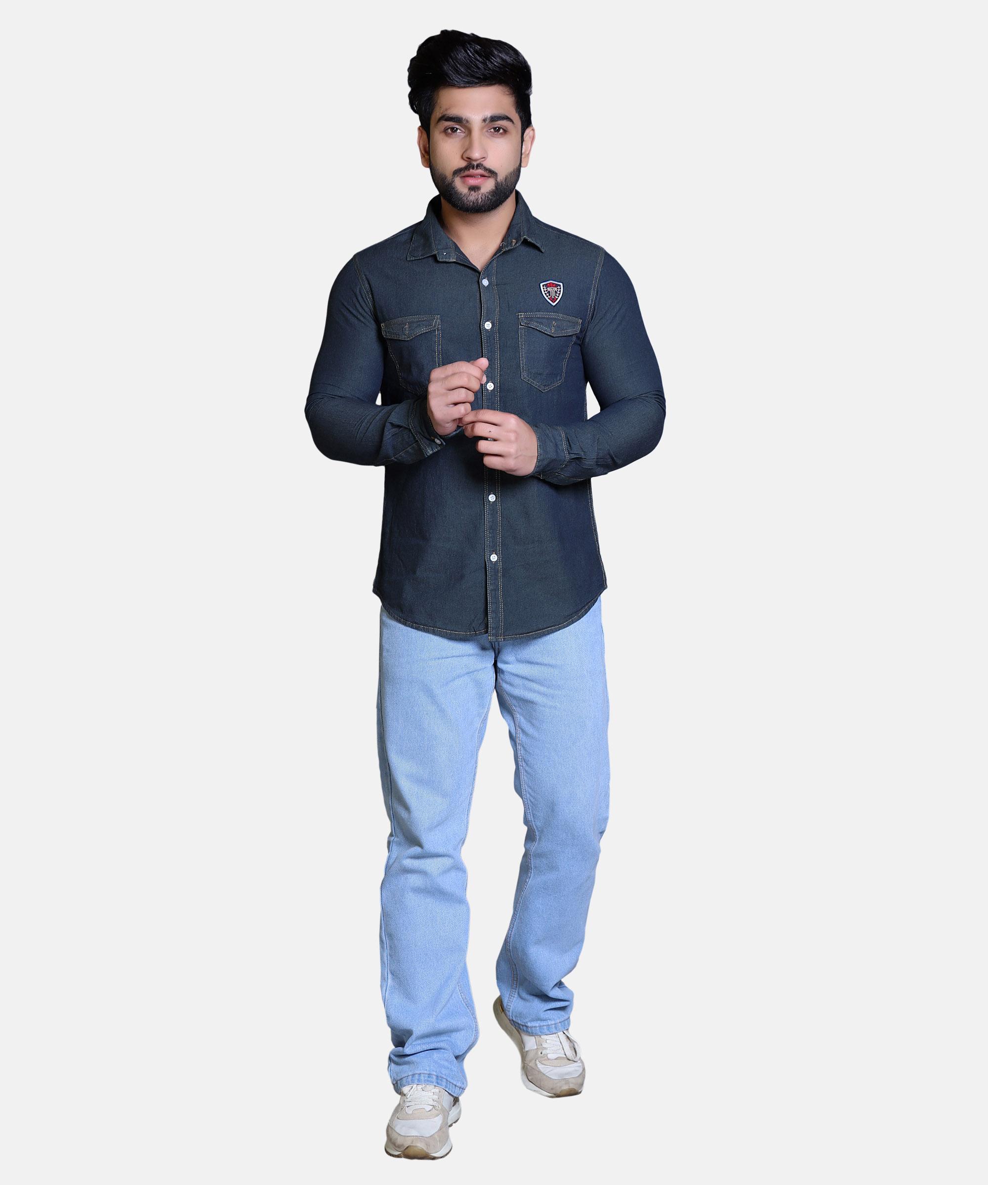 Men Shirt Full Sleeve – BASE BLUE
