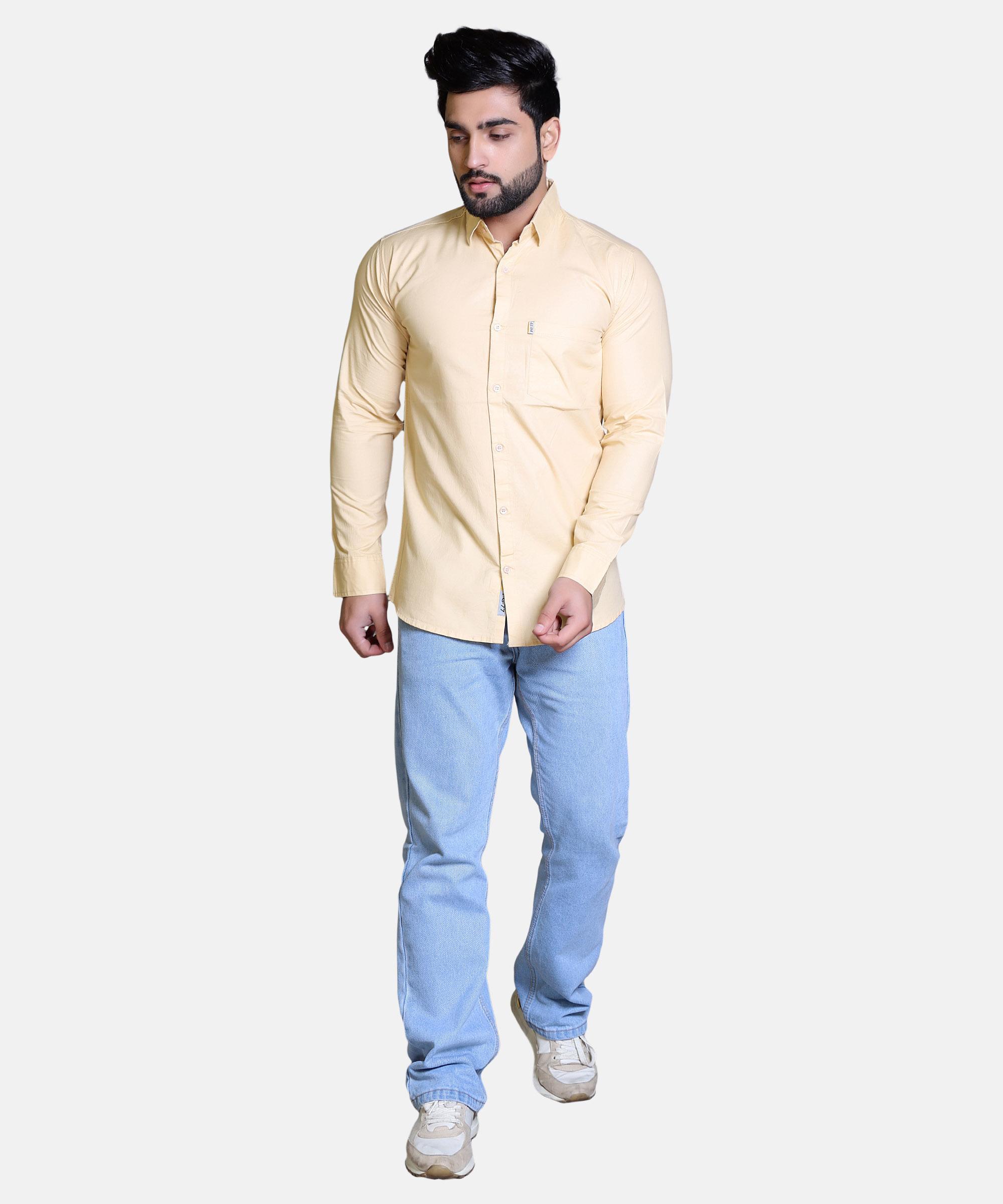Men Shirt Full Sleeve – CREAM