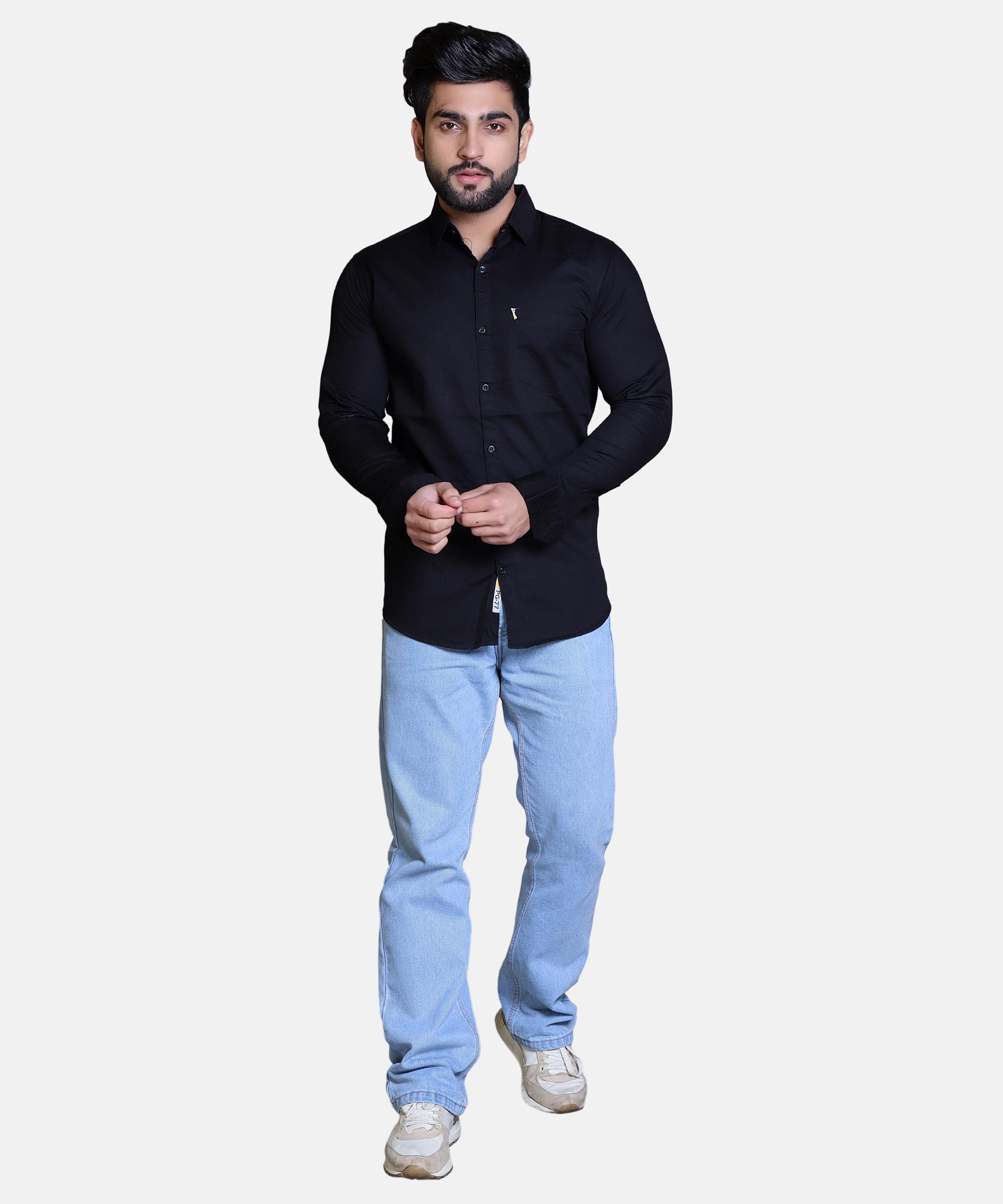 Men Shirt Full Sleeve – DARK NAVY