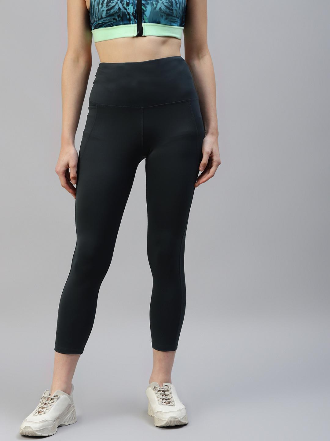 Women Dark Grey Active Wear Leggings
