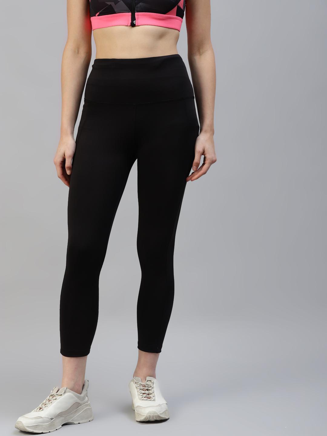Women Black Active Wear Leggings