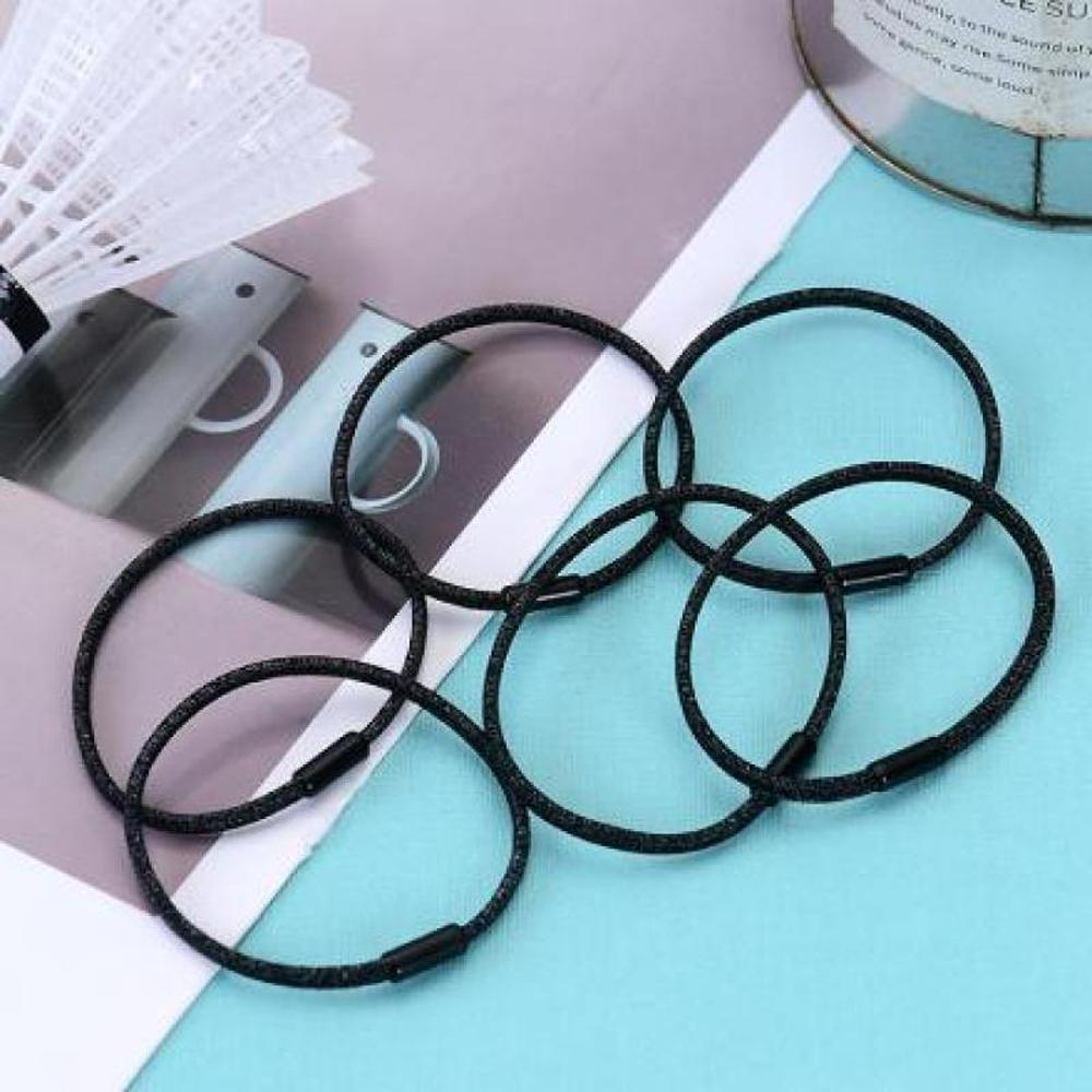 XIMI VOGUE™ Simple Hair Rope(Black) (6 Pcs) (Pack of 5)