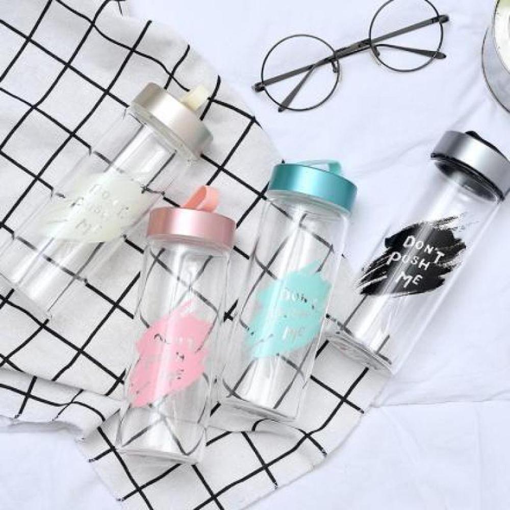 XIMI VOGUE™ Scrawl Pattern Glass Water Bottle 300ml