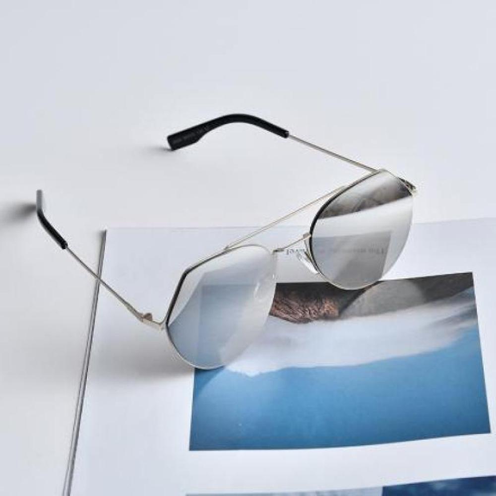 XIMI VOGUE™ Trendy Polygonal Thin Steel Sunglasses-Silver