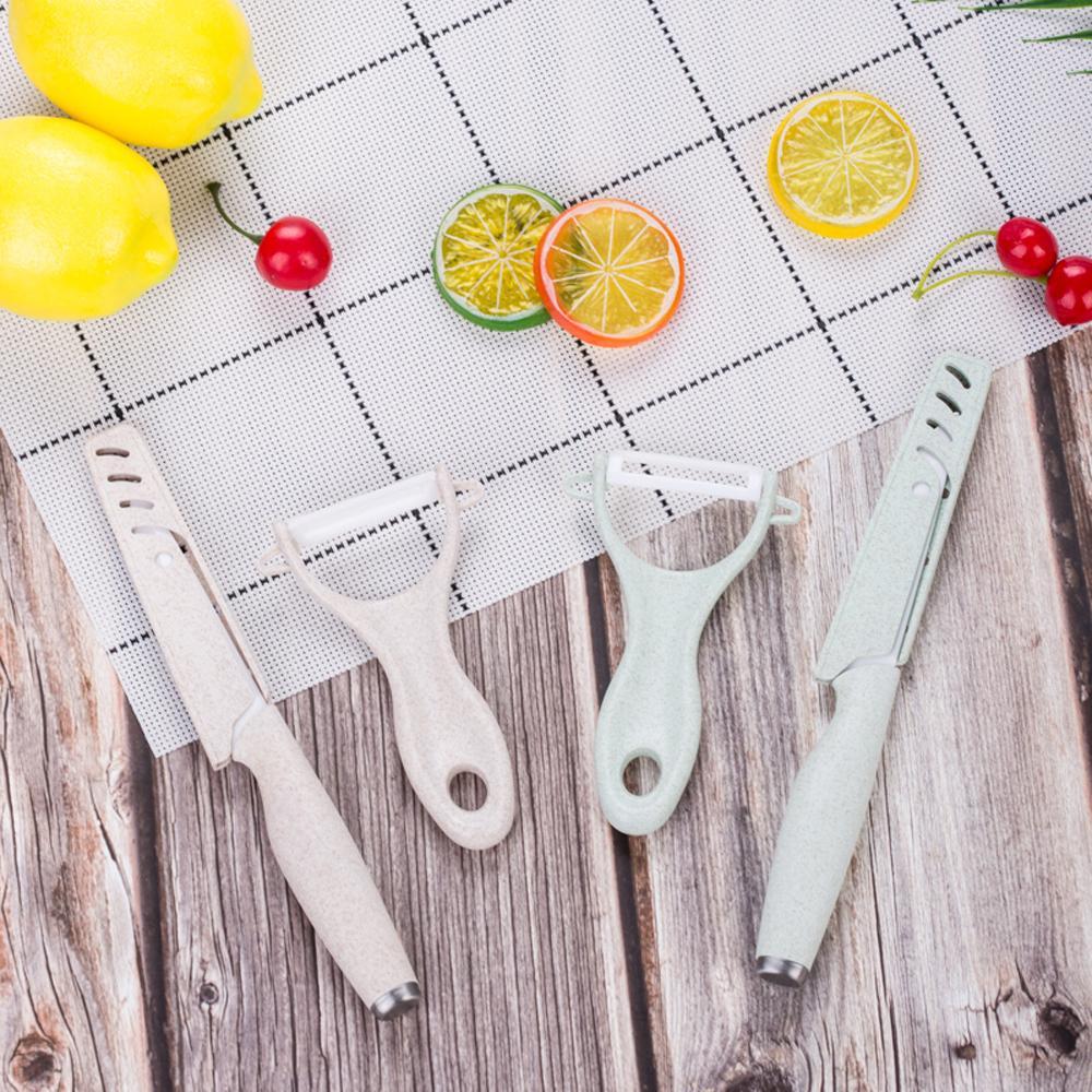 XIMI VOGUE™ 5.2 Inch Wheat Straw Ceramic Peeler Set (2 Pcs)