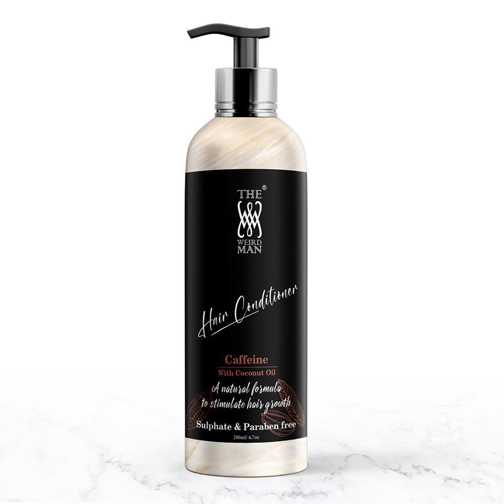 The Weird Man Caffeine Hair Conditioner With Coconut Oil for Damaged and Frizzy Hair (200ml)