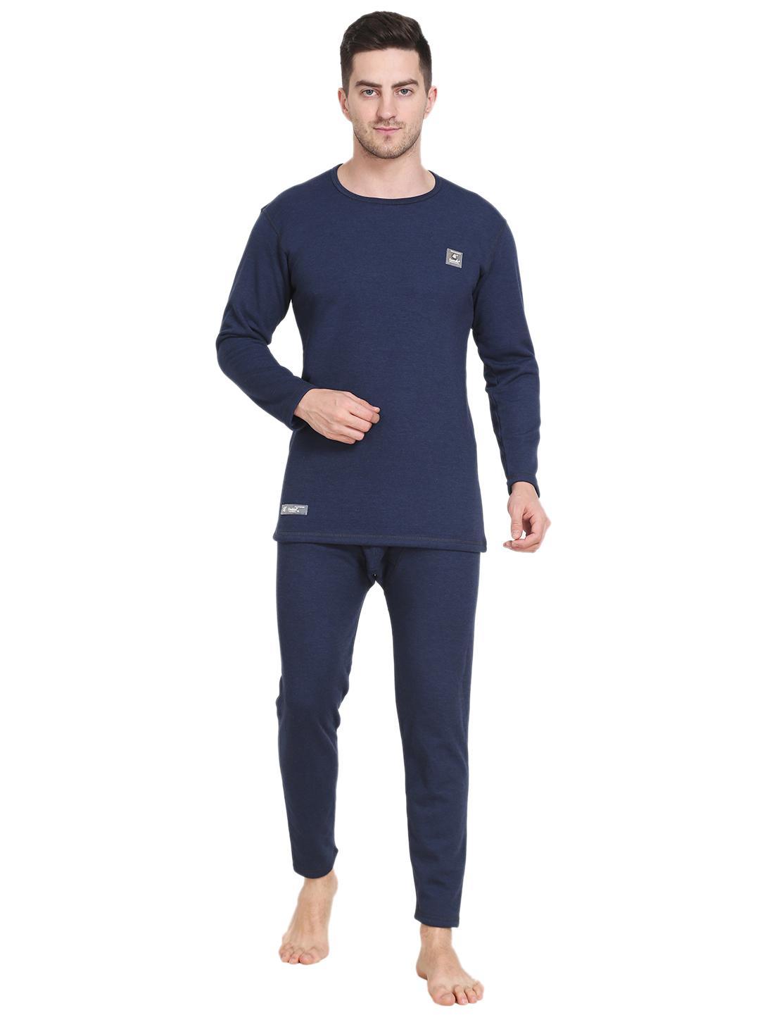 OOSHIN UK Mens Navy Thermal Basic Set