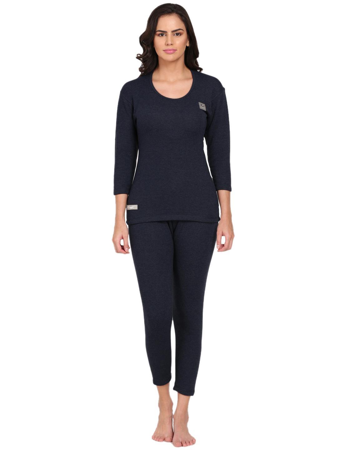 OOSHIN UK Women Navy Thermal Signature Set