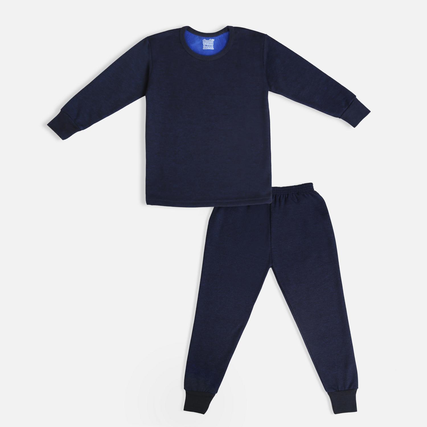 OOSHIN UK Basic Kids Navy Thermal Set 