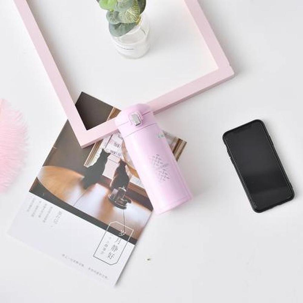 XIMI VOGUE™ Simple Style Water Bottle 350ml(Pink)