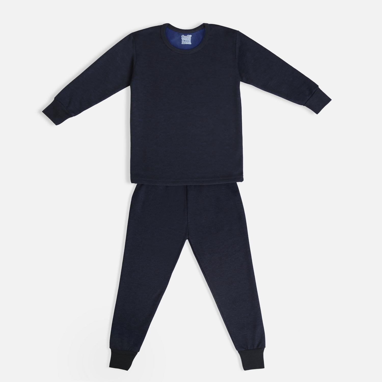 OOSHIN UK Signature Kids D Navy Thermal Set 