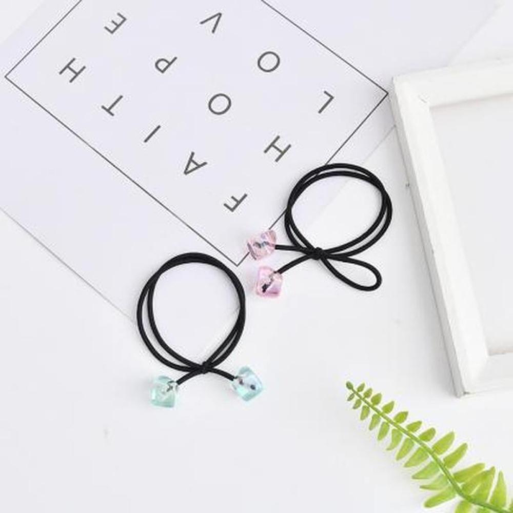 XIMI VOGUE™ Hair Rope with Bead Cube( 2 Pair)