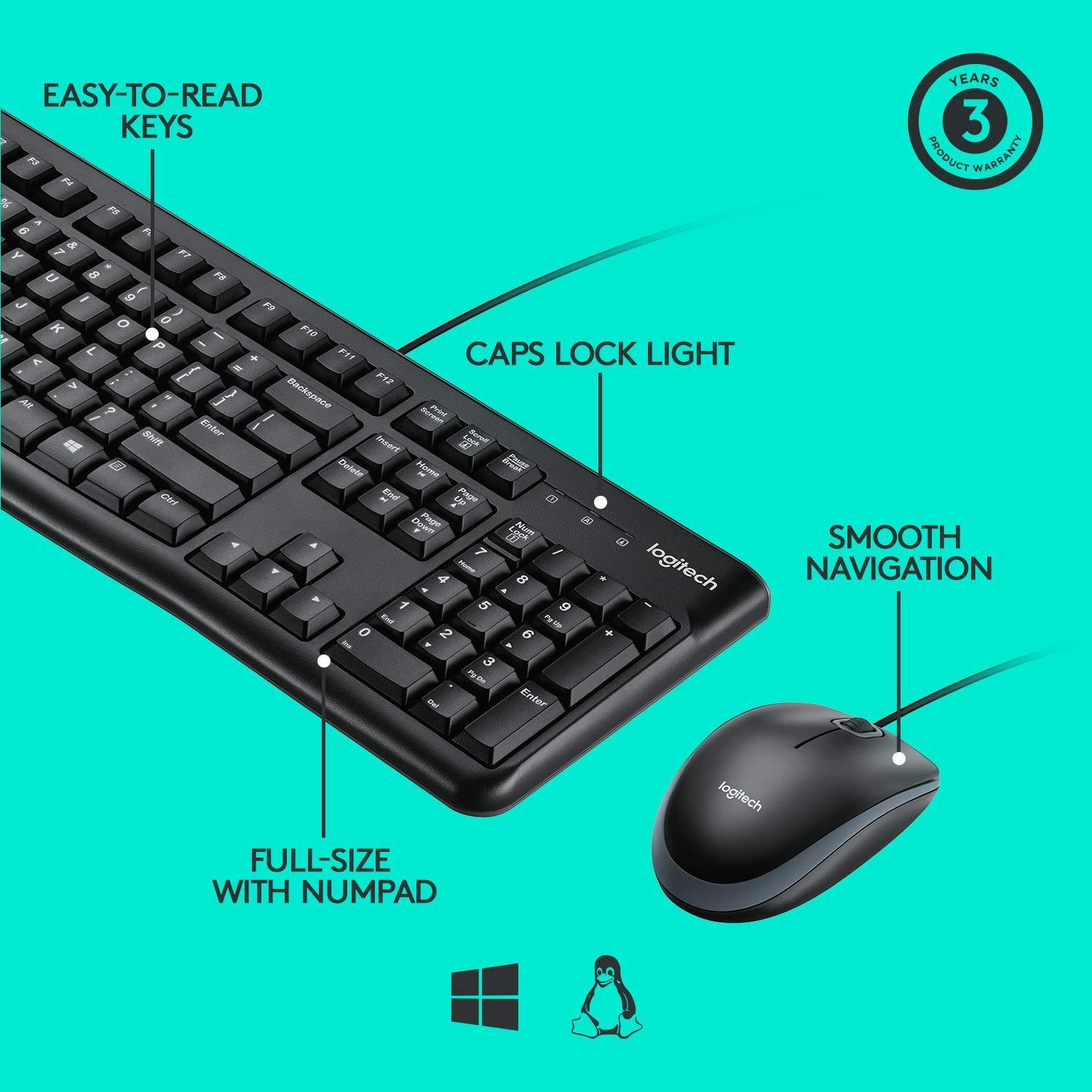 Logitech Mk 120 Wired Combo