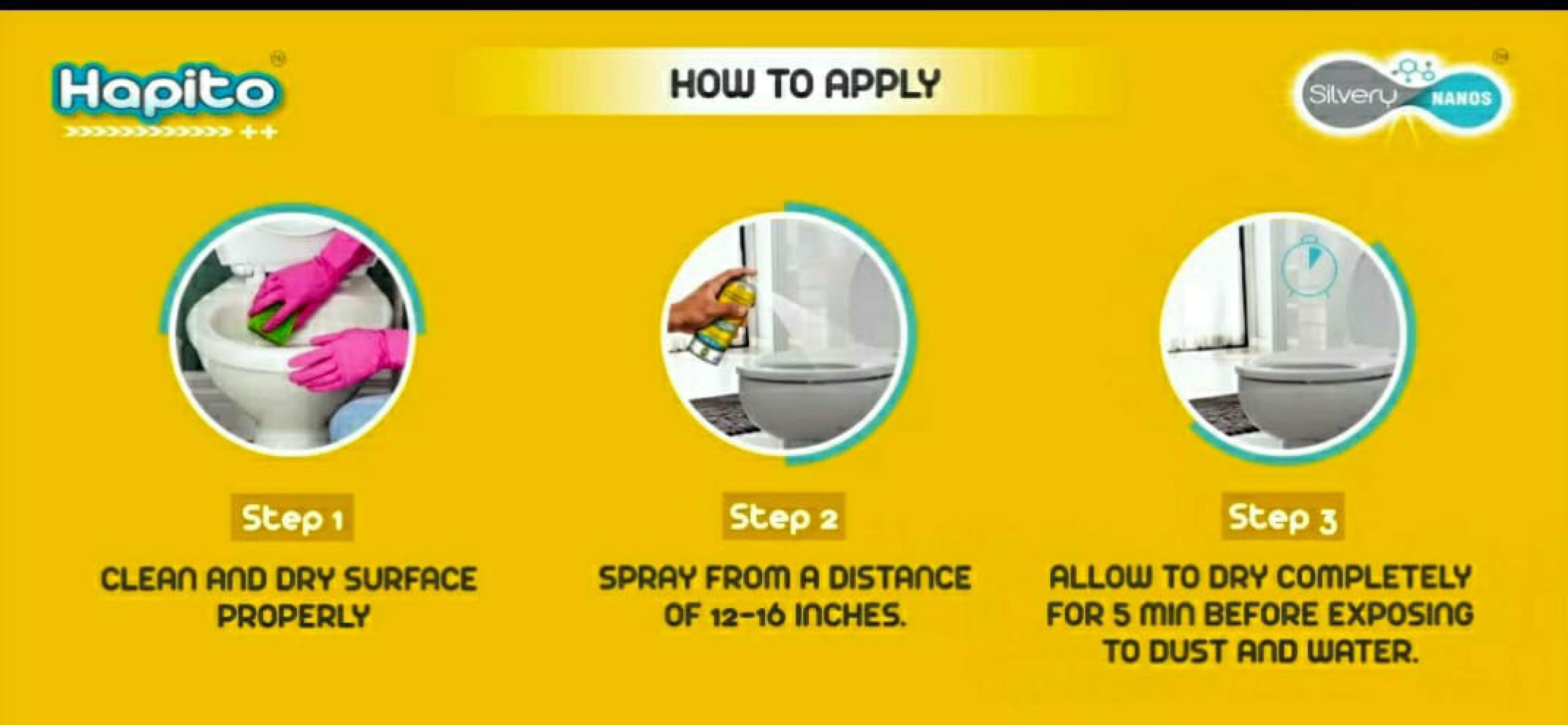 Hapito Shielding Spray Silvery Nanos (60 days shield against Bacteria & Virus)