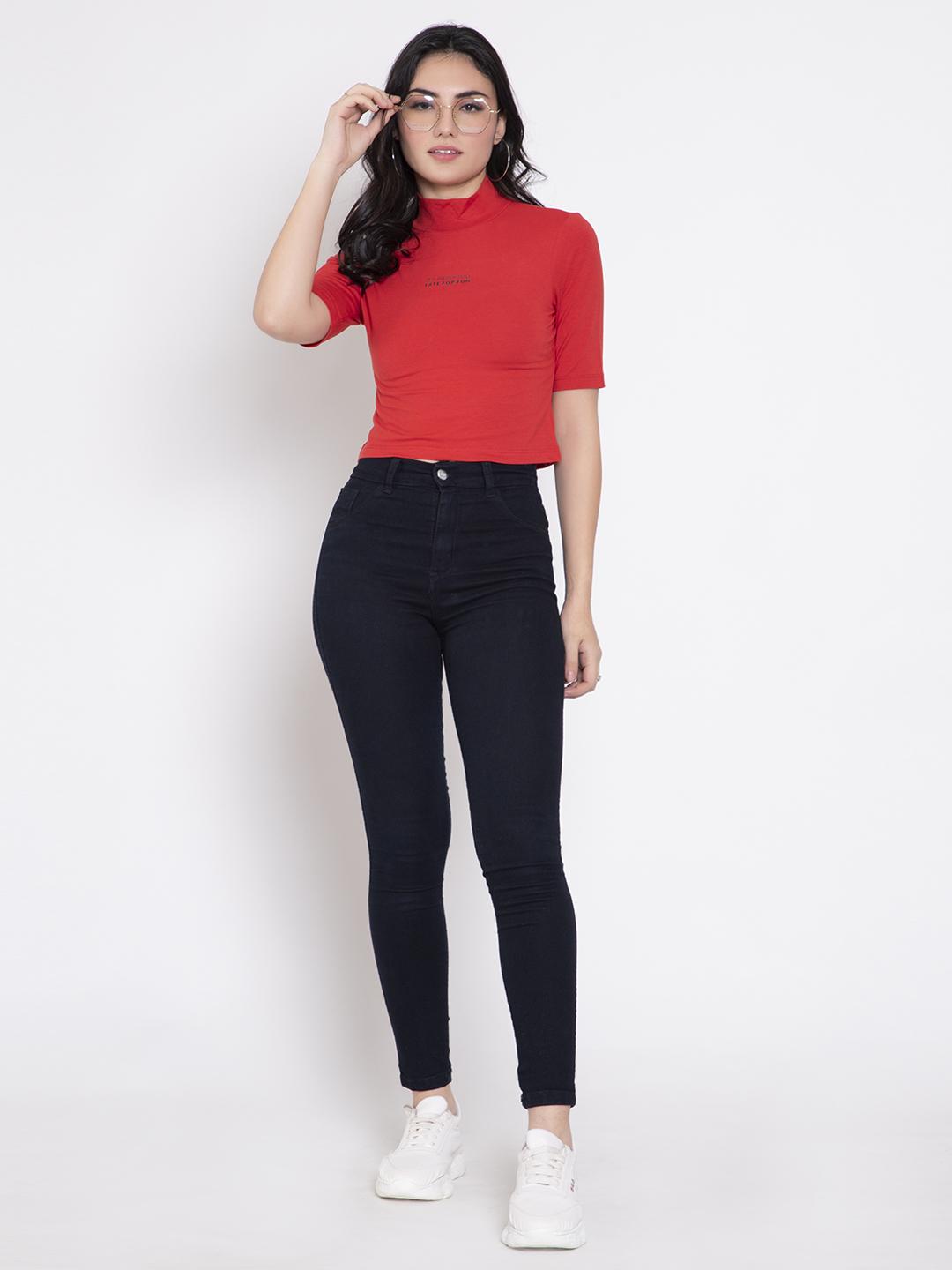Red Crop Top