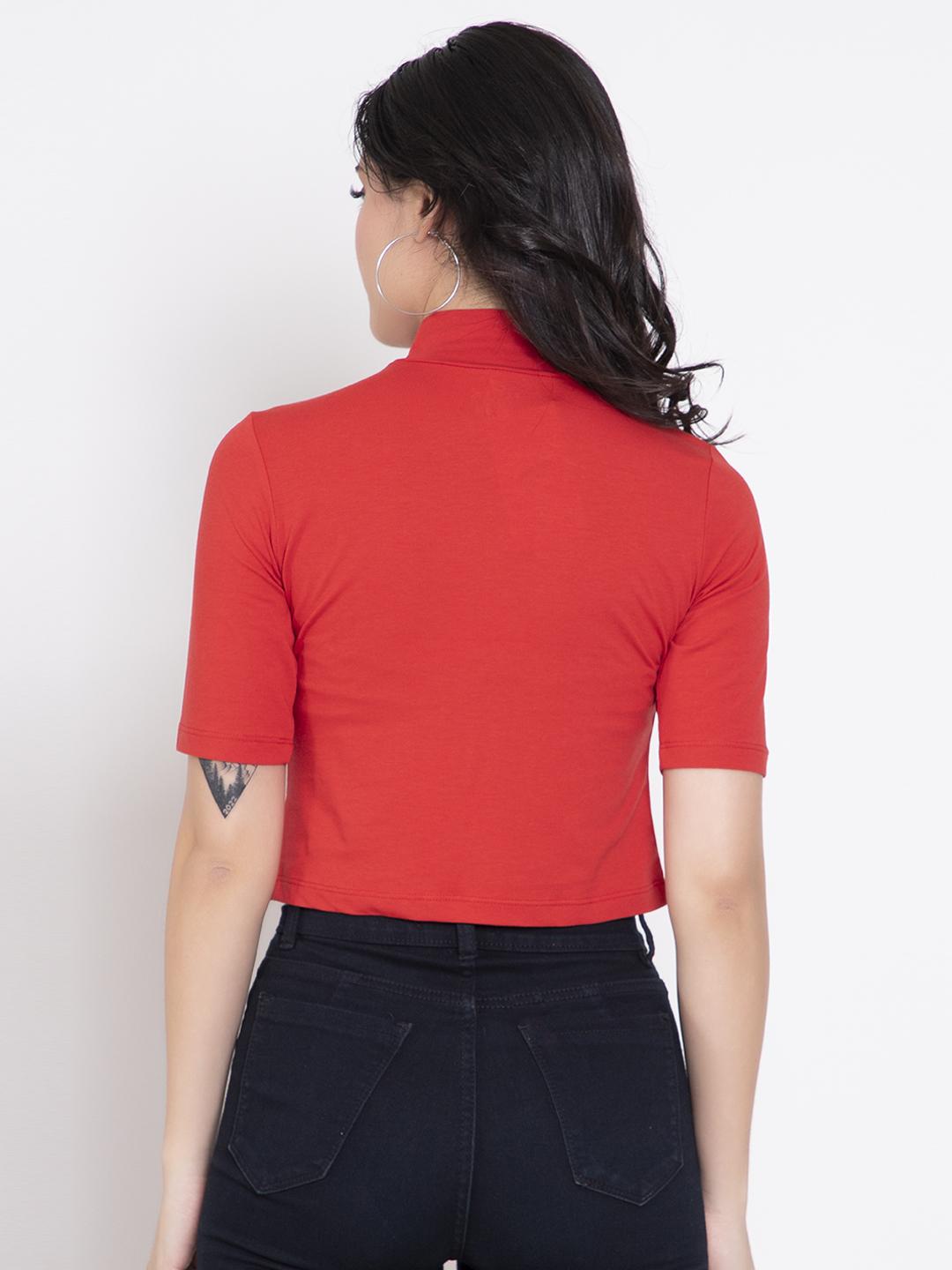 Red Crop Top