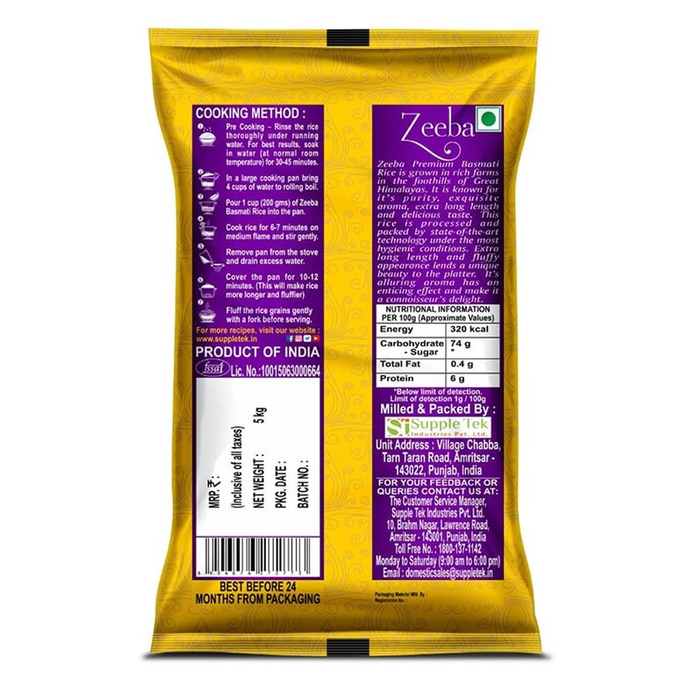 Zeeba Premium Rice 5Kg