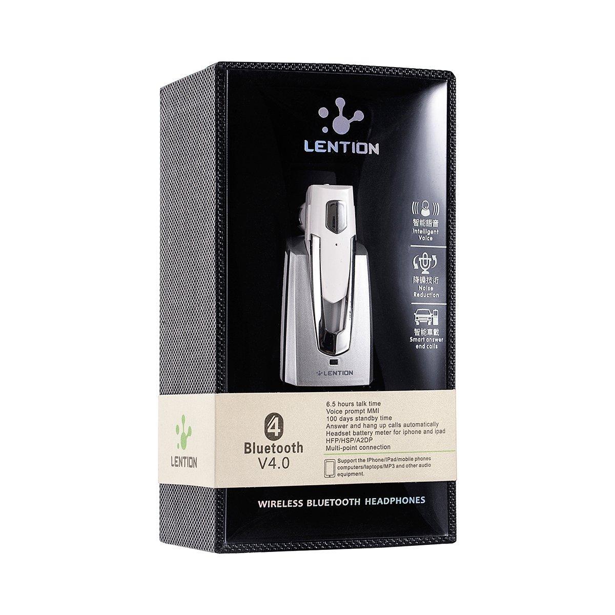 Lention CK600s Hand-free Wireless Bluetooth V4.0 Smart Car Headset Earphone Universal for Mobile Pho