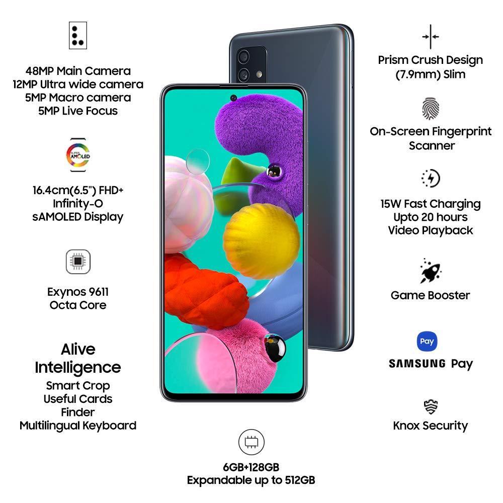 Samsung Galaxy A51 ( 6GB RAM, 128GB Storage) 