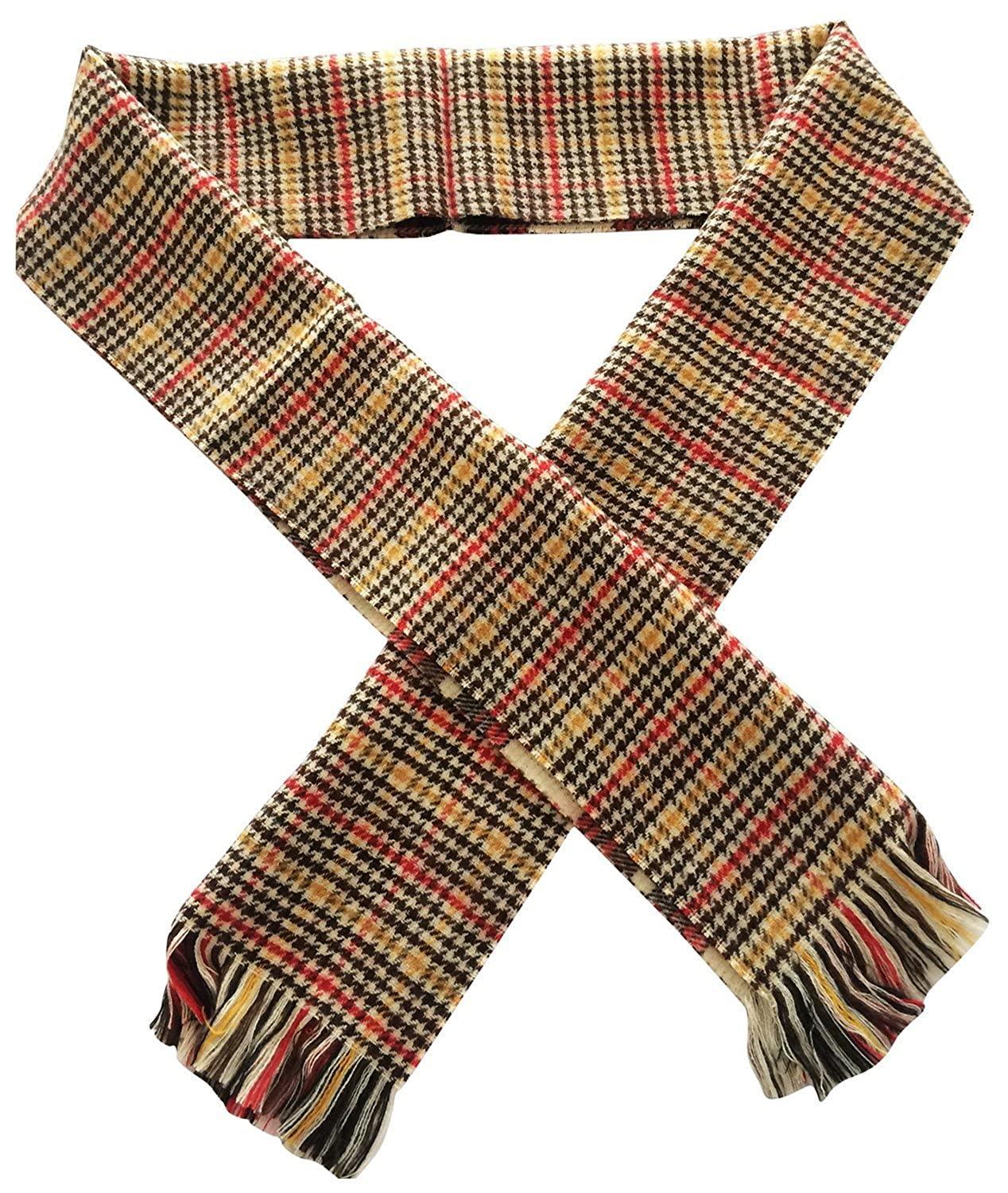 Graceway Unisex Reversible Muffler Pure Fine Wool, Soft, Warm, Comfortable, Multicolor With Design On Both Sides