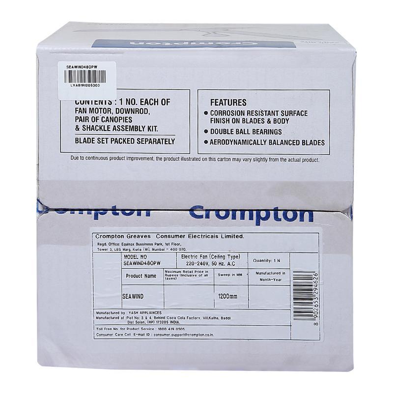 Crompton Sea Wind White Ceiling Fan 1 N
