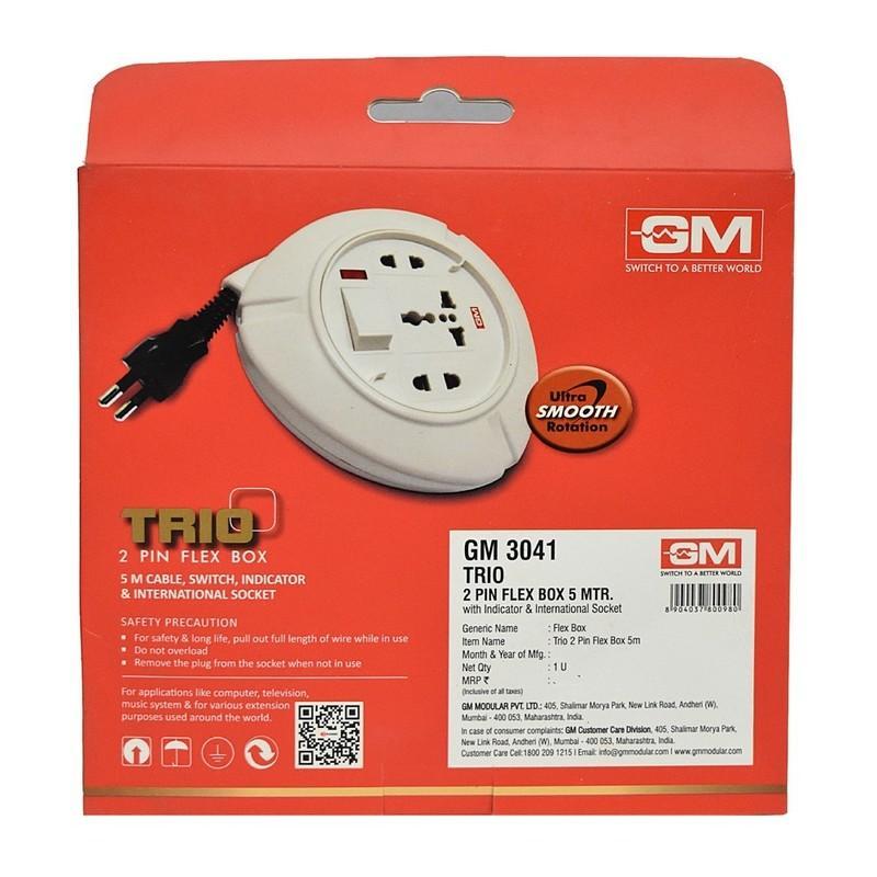 Gm Trio 2 Pin Flex Power Box 5 m Cable Length, 1 N