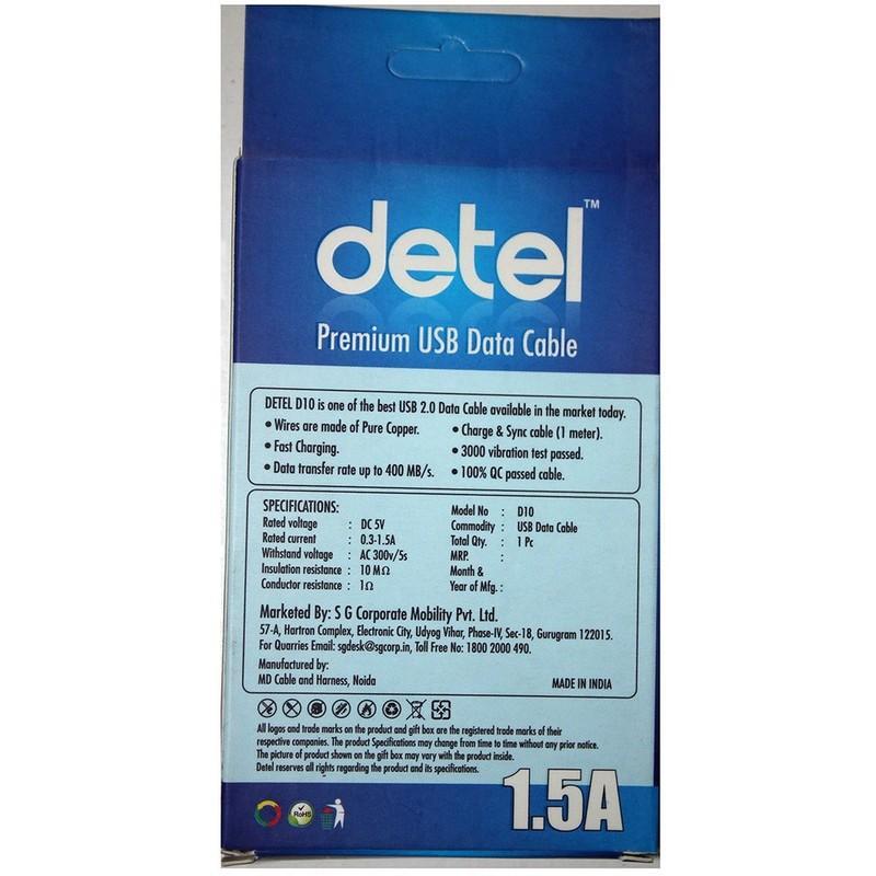 Detel Micro USB 2.0 Cable 1 N