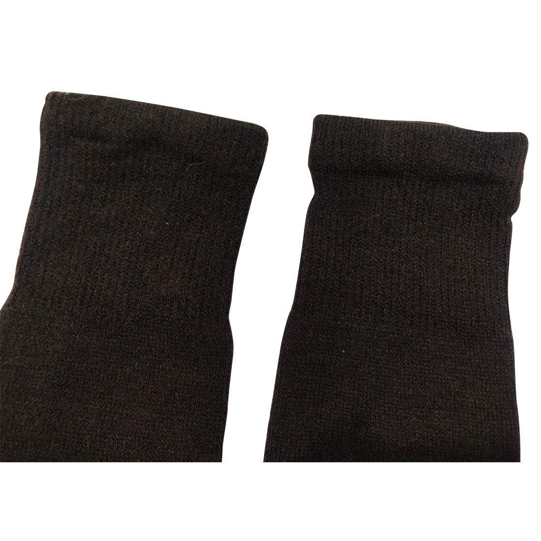 Graceway Men And Women Knitted Woolen Acro Wool Warm Kneecap With Cushion Inside For Comfort (Coffee)