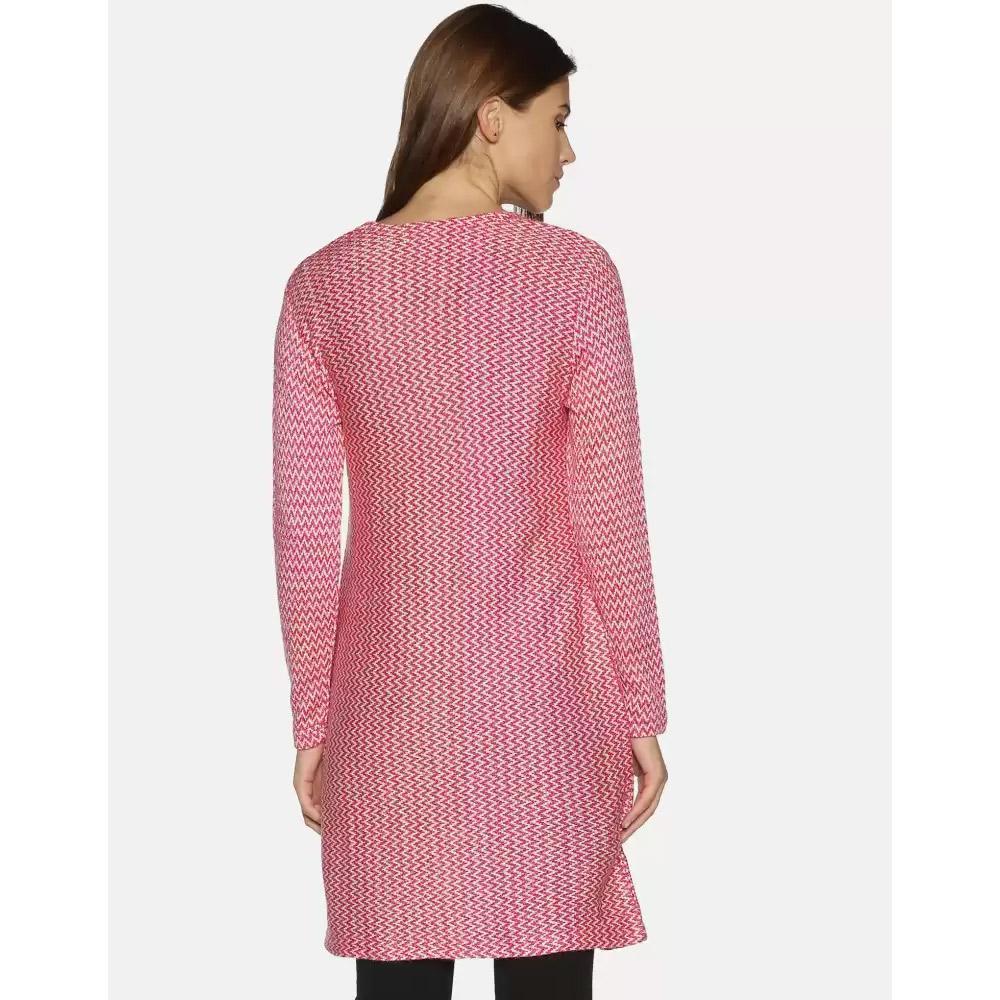 Companion Women Full Sleeve Pink Shrug