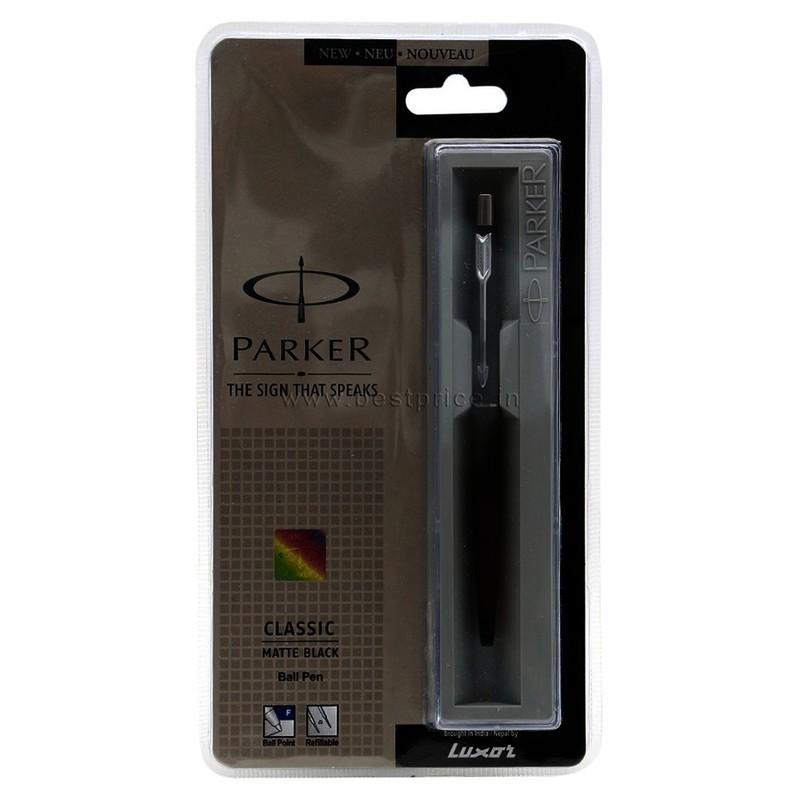 Parker Blue Ball Pen Classic Matte Black, 1 N