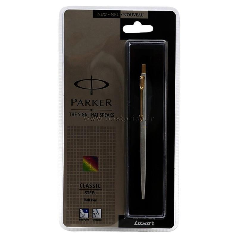 Parker Blue Ball Pen Classic Steel, 1 N