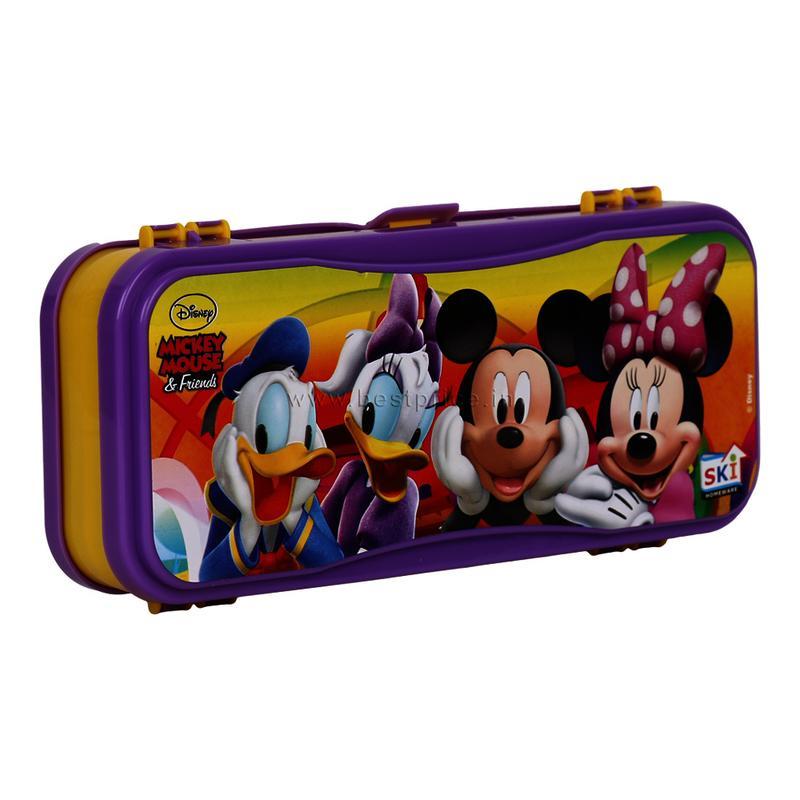 SKI Skoda Double Sided Plastic Pencil Box 1 N