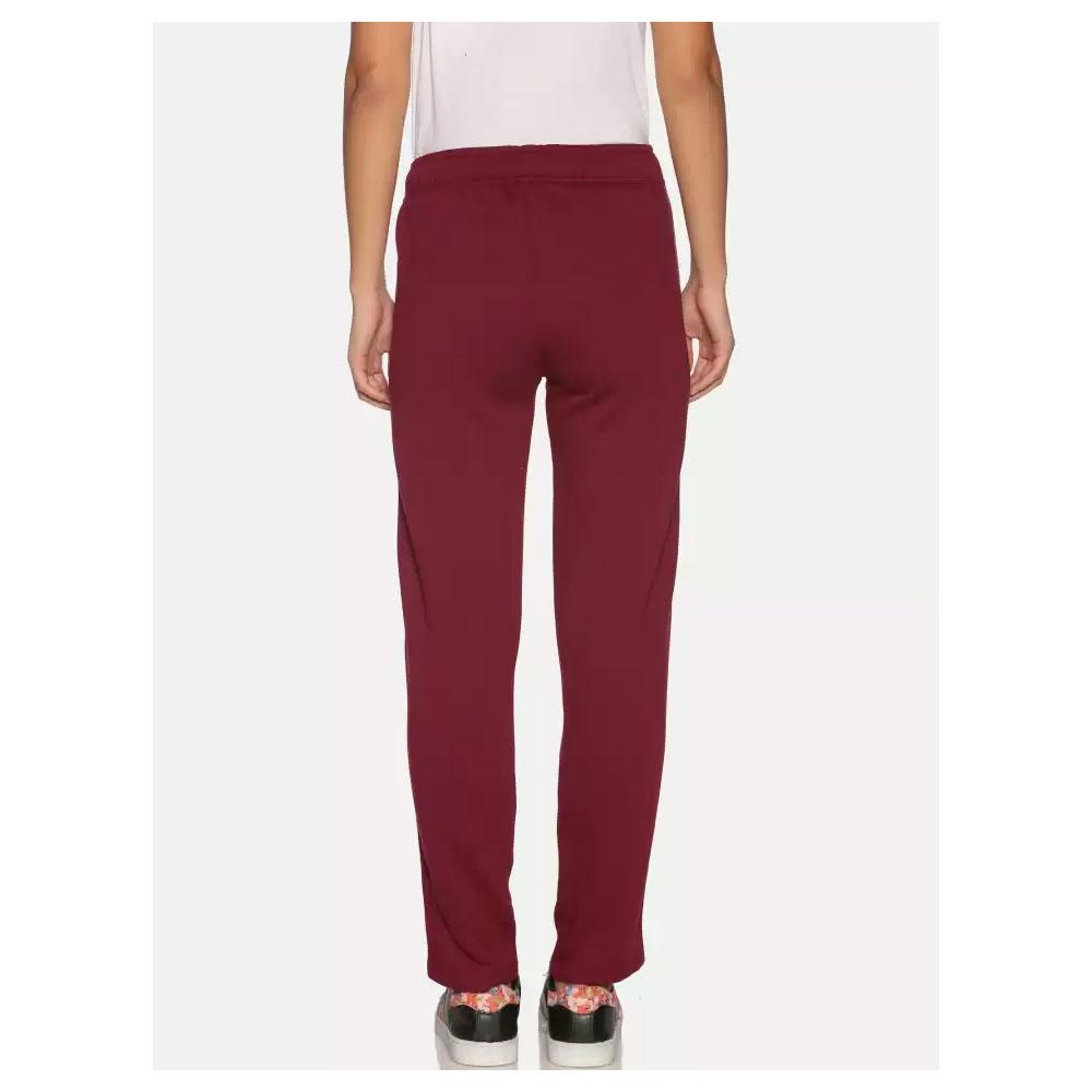 Companion Solid Women Maroon Track Pants