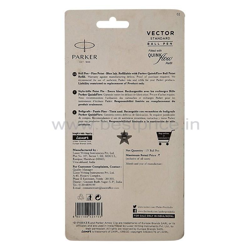 Parker Vector Ball Pen Blue , 1 N