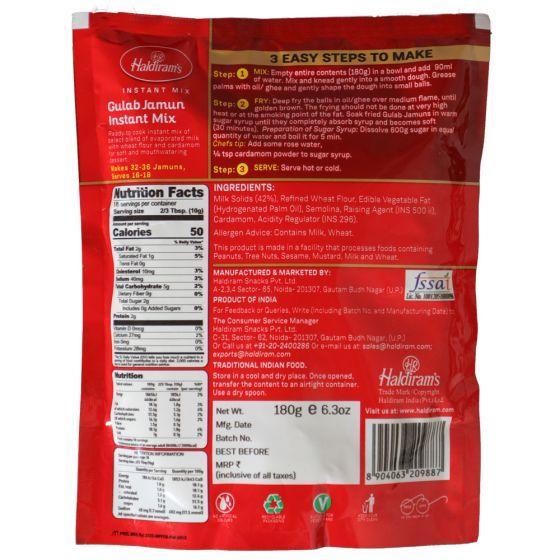 Haldiram Instant Mix Gulab Jamun 180gm