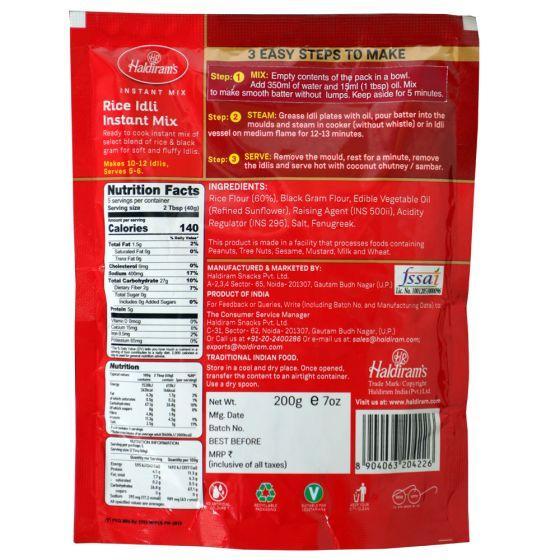 Haldiram Instant Mix Rice Idli 200gm