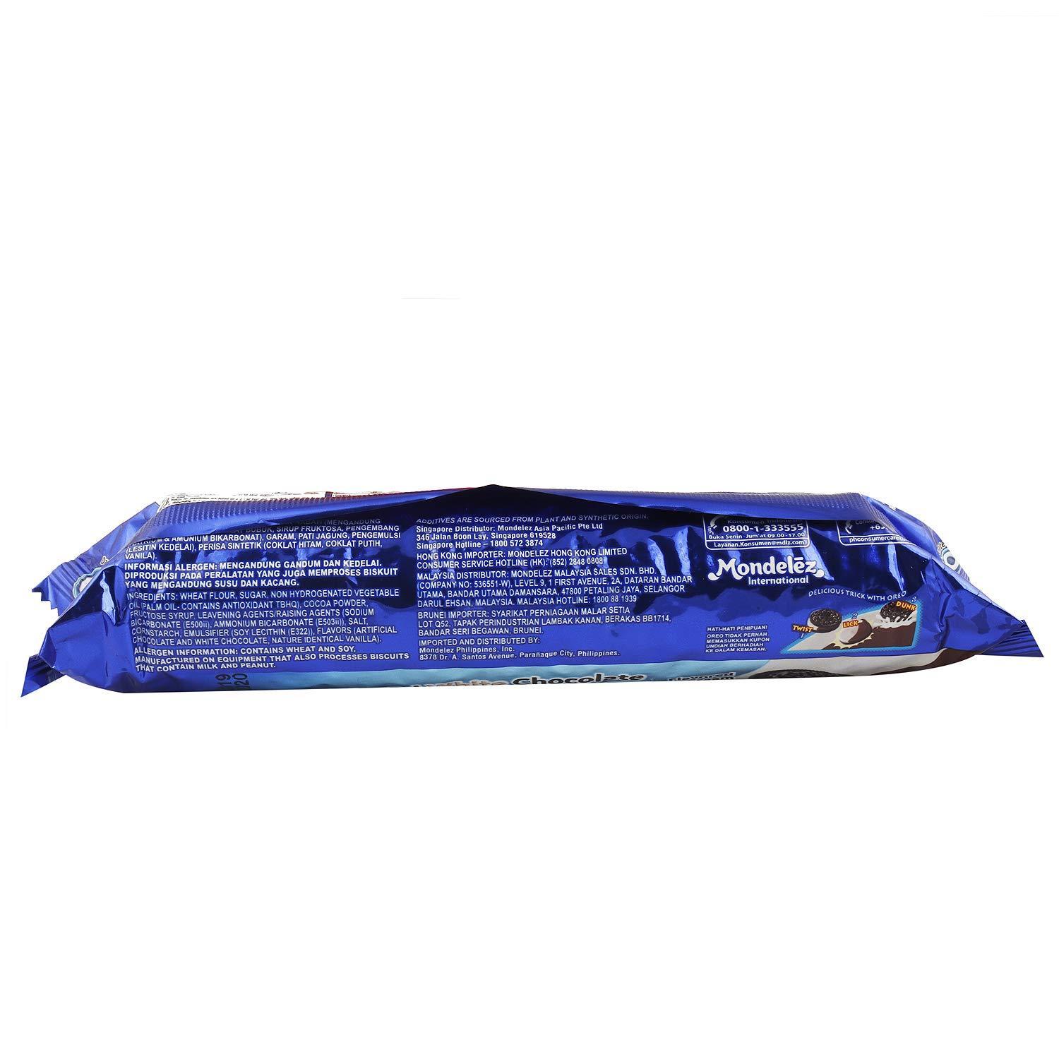 Oreo Dark & White Chocolate Flavoured Sandwich Cookies, 137g
