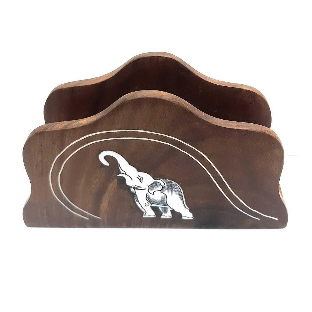 kbl Napkin Rack(Inlaid) Holder Table Tissue Box Paper Wooden Car Home Decor Gift Item House 2 inches