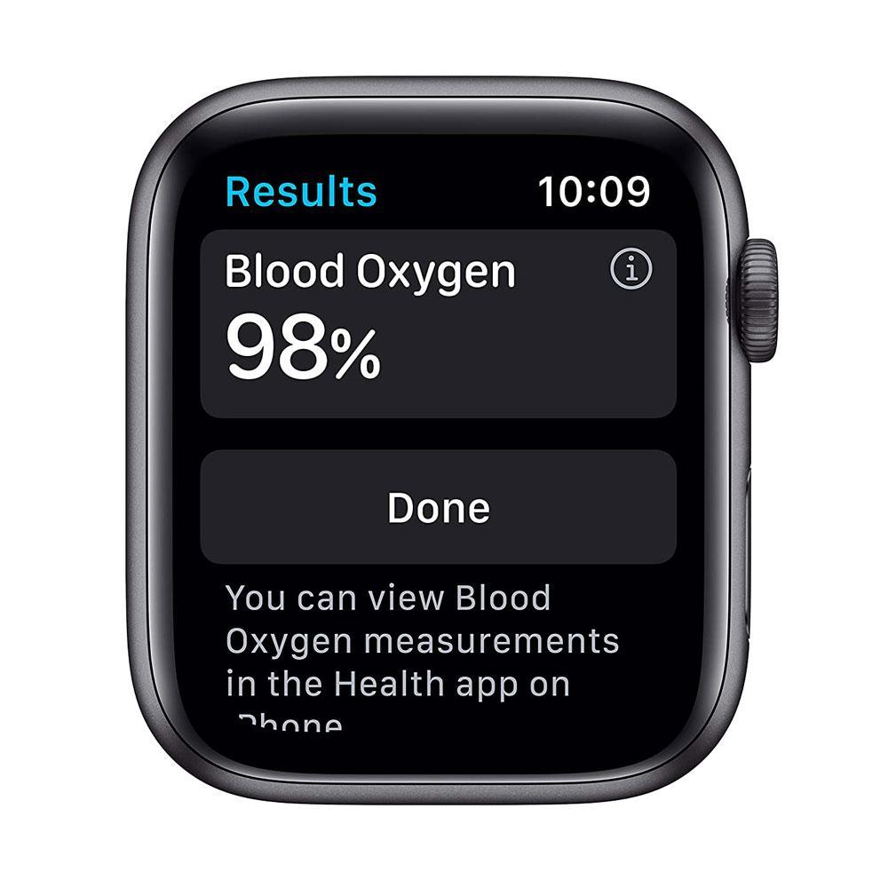 New Apple Watch Series 6 (GPS, 44mm) - Space Grey Aluminium Case with Black Sport Band