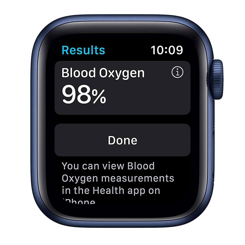 New Apple Watch Series 6 (GPS, 40mm) - Blue Aluminium Case with Deep Navy Sport Band
