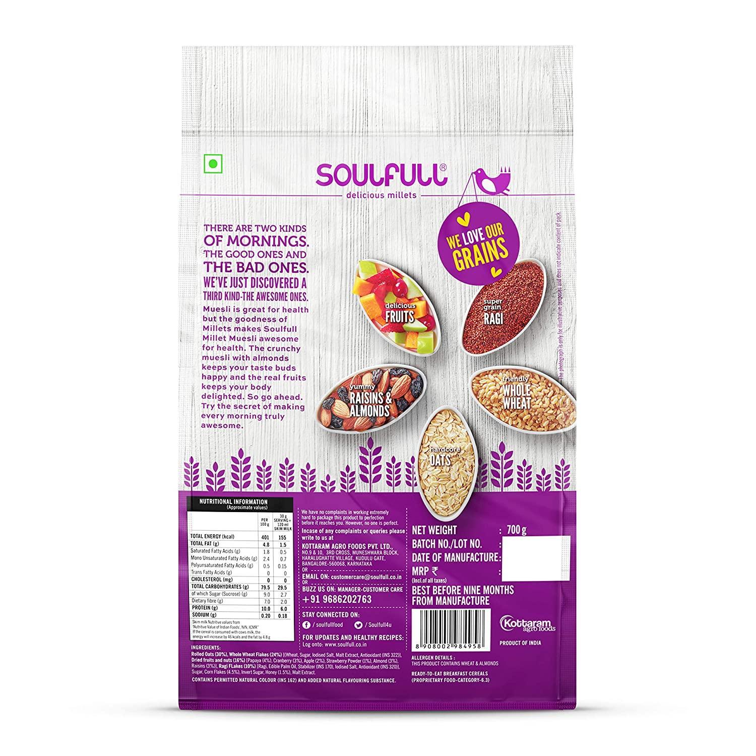Soulfull Fruit & Nut Muesli 700 g