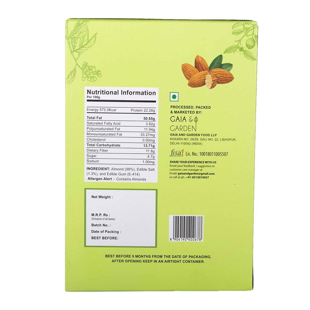 Gaia & Garden Almond Salted 200g