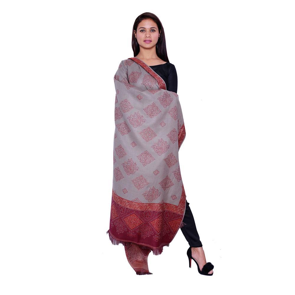STOLR Women's  Polywool Pink Shawl/Wrap for  Women Size W80*L40