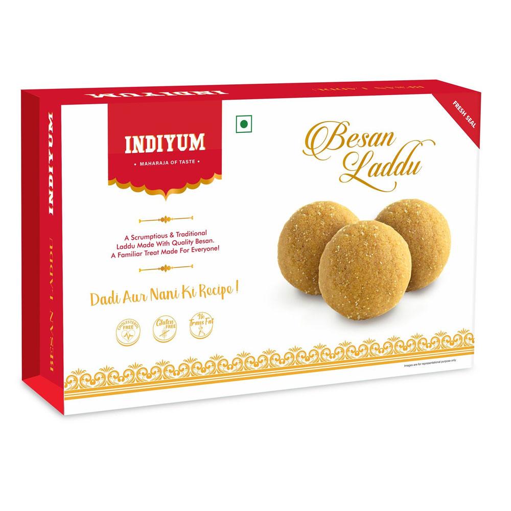 Indiyum Sweet Mithai Fresh Besan Laddu 