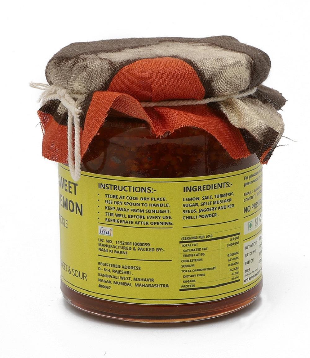 SWEET LEMON PICKLE (SWEET & SOUR)