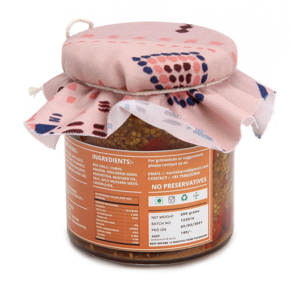 STUFFED RED CHILLI PICKLE (SPICY)